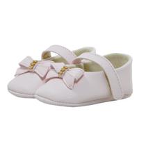 Sapatinho de Bebê Bicho de Pé - Sapatilha Feminina c/ Laço Palito e Strass - Sintético - Rosa Bebê Sapatinho de Bebê Bicho de Pé - Sapatilha Feminina c/ Laço Palito e Strass - Sintético - Rosa Bebê