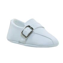 Sapatinho de Bebê Bicho de Pé - Sapato Social Masculino com Fivela - Sintético - Branco Sapatinho de Bebê Bicho de Pé - Sapato Social Masculino com Fivela - Sintético - Branco