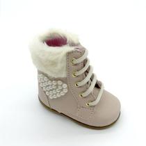 Sapatinho de Bebê Calçado Infantil Tênis Para Bebê Bota Botinha Nude Rosa Menina Sapatinho de Bebê Calçado Infantil Tênis Para Bebê Bota Botinha Nude Rosa Menina