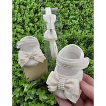Sapatinho de bebê Com Tiara De Laço - Sapatilha Boneca Feminina Batizado Sapatinho de bebê Com Tiara De Laço - Sapatilha Boneca Feminina Batizado