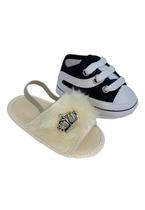 Sapatinho De Bebê + Sandália De Bebê Do 13 Ao 18 Direto Da Fabrica S100 Bege + T80