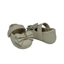 Sapatinho de Bebe Sapatilha Laço Luxo Feminina Infantil Menina Manozinhos Baby Ref.0021
