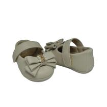 Sapatinho de Bebe Sapatilha Laço Luxo Feminina Infantil Menina Manozinhos Baby Ref.0021