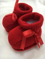 Sapatinho de tricô Sapatinho de tricô