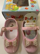 Sapatinho Feminino Recém Nascido Tamanho 17 De 08 A 10 Meses Rosa Claro