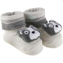 Sapatinho Meia Bichinhos Com Led 00-15 Inverno Menino