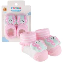 Sapatinho Meia Bichinhos Com Led Menino Menina Recém Nascido Baby Pimpolho Cor:BorboletaTamanho:Recém Nascido