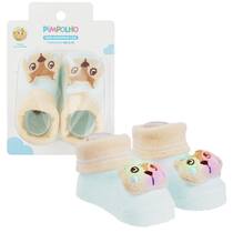 Sapatinho Meia Bichinhos Com Led Menino Menina Recém Nascido Pimpolho Sapatinho Meia Bichinhos Com Led Menino Menina Recém Nascido Pimpolho