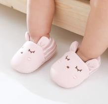 Sapatinho Pantufa para Bebê Unissex Antiderrapante Bichinhos