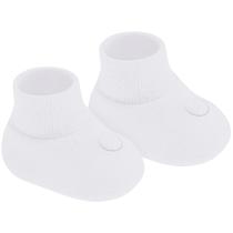 Sapatinho para bebê recém-nascido em tricot Branco Pimpolho (0-3m) Sapatinho para bebê recém-nascido em tricot Branco Pimpolho (0-3m)
