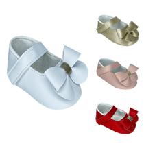 Sapatinho Sapatilha Conforto Bebê Menina Laço Gravata Bibi Lili Sapatinho Sapatilha Conforto Bebê Menina Laço Gravata Bibi Lili