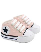 Sapatinho Tênis de bebê Cetim/Rosa Star-Pititiko