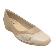 Sapato Anabela Casual Feminino Comfortflex 24-94302 Bege Sapato Anabela Casual Feminino Comfortflex 24-94302 Bege