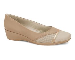 Sapato Anabela Comfortflex Almond/Rose/Caqui Ref.: 24-94302g Sapato Anabela Comfortflex Almond/Rose/Caqui Ref.: 24-94302g
