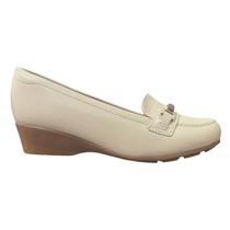 Sapato Anabela Feminino Modare 7014.287 Creme Sapato Anabela Feminino Modare 7014.287 Creme