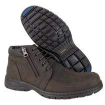 Sapato Anatomic Gel Original Couro Mustang Brown/Vacum Café - Ref. 7980
