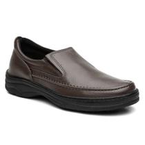 Sapato Anti Stress Masculino Conforto Social Ortopédico Calce Fácil Diabéticos Em Couro - Sanel Shoes