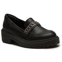 Sapato bebece feminino mocassim tratorado com detalhe t2418-182