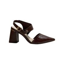 Sapato Bebecê Feminino T7012022 Marrom Escuro
