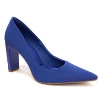 Sapato Bebecê Scarpin Salto Alto T9414-651 Azul Cobalto
