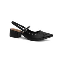 Sapato Bebecê Slingback Boneca T3628-110 Preto