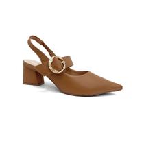 Sapato Bebecê Slingback Boneca T3838-537 Canela