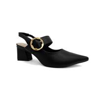 Sapato Bebecê Slingback Boneca T3838-537 Preto