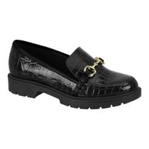 Sapato Beira Rio 4283.104 Mocassim Salto Tratorado Fivela Feminino