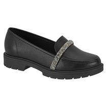 Sapato Beira Rio Mocassim Tira Strass - Feminino
