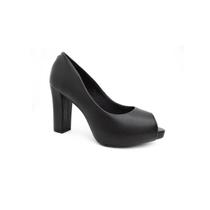 Sapato Beira Rio Peep Toe 4788.301 Preto