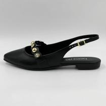 Sapato Beira Rio Slingback Salto Baixo Feminino