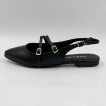 Sapato Beira Rio Slingback Salto Baixo Feminino