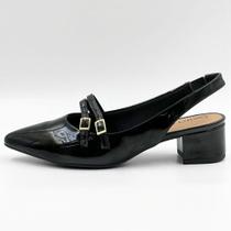 Sapato Beira Rio Slingback Salto Bloco Feminino Sapato Beira Rio Slingback Salto Bloco Feminino