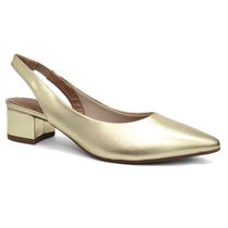 Sapato beira rio slingback scarpin 4182.220 (29a) - dourado