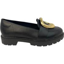 Sapato Beira Rio Tratorada Fivela Mocassim Feminino