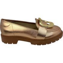 Sapato Beira Rio Tratorada Fivela Mocassim Feminino