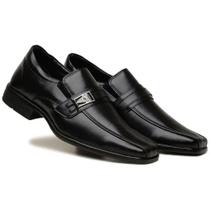 Sapato Bertelli Social material sintético fivelado Bico Fino Super Confortável Masculino 90.103 (61672) Sapato Bertelli Social material sintético fivelado Bico Fino Super Confortável Masculino 90.103 (61672)