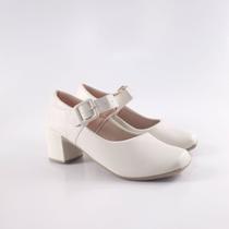 Sapato Boneca com Fivela e Salto Bloco - Urbany Shoes