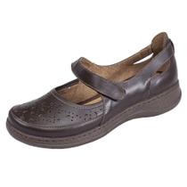 Sapato Boneca Conforto Estilo Retrô Couro Ref. 7087f Dia Dia Sapato Boneca Conforto Estilo Retrô Couro Ref. 7087f Dia Dia
