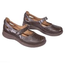 Sapato Boneca Couro Feminino Perfuros Macio Moderno Casual Sapato Boneca Couro Feminino Perfuros Macio Moderno Casual