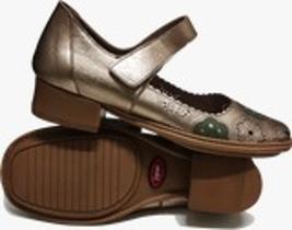 Sapato boneca em couro j.gean-ouro garden- - fd0011