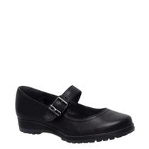 Sapato Boneca Feminino Em Couro Casual Fivela Bottero 369204 - Preto - 37 Sapato Boneca Feminino Em Couro Casual Fivela Bottero 369204 - Preto - 37