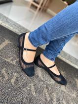 Sapato boneca feminino lagle tule - preto