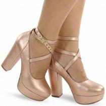 Sapato Boneca Meia Pata Salto Alto Grosso P4