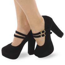 Sapato Boneca Re&Ton Meia Pata Salto Alto Grosso MP26 Sapato Boneca Re&Ton Meia Pata Salto Alto Grosso MP26