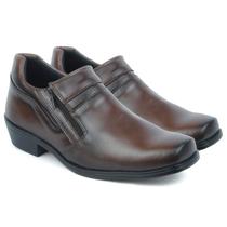 Sapato Bota Social Botinha Oxford Zíper Calçe Fácil Confort