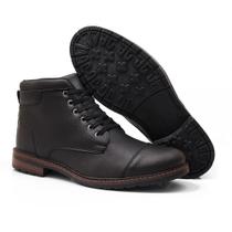 Sapato Botina Casual Social Masculino Bota Cano Médio Confortável Sapato Botina Casual Social Masculino Bota Cano Médio Confortável