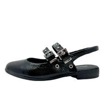 Sapato Bottero Slingback Com Duas Fivelas - 363901 Sapato Bottero Slingback Com Duas Fivelas - 363901