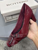 Sapato Bottero Verniz Couro Legítimo Fivela Salto 6 cm
