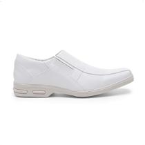 Sapato Branco Enfermagem Masculino Confortavel Resistente